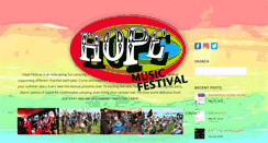 Desktop Screenshot of hopefestival.co.uk