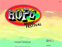 Tablet Screenshot of hopefestival.co.uk